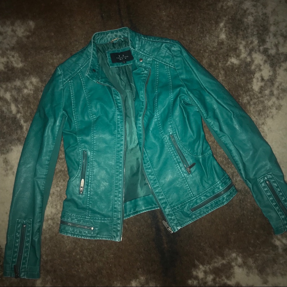 Women’s LA Coalition teal jacket